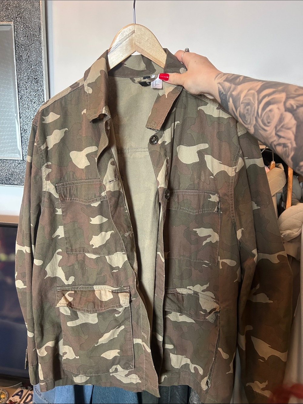 Women’s Vintage Camo Jacket - Green Camo